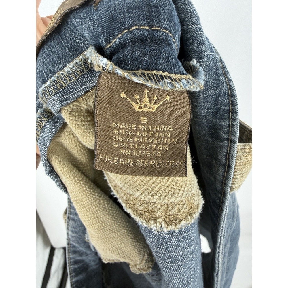 Y2K Dutchess Jeans Denim Micro Mini Skirt Studded Low Rise Sexy Club Size 5 - Picture 3 of 10